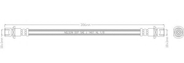 Тормозной шланг REMKAFLEX 2649