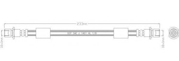 Тормозной шланг REMKAFLEX 2654