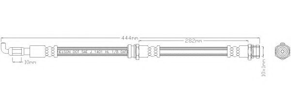 Тормозной шланг REMKAFLEX 2865
