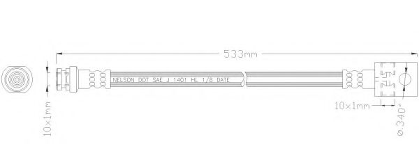 Тормозной шланг REMKAFLEX 2929