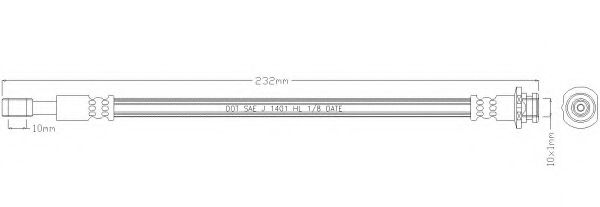 Тормозной шланг REMKAFLEX 2988