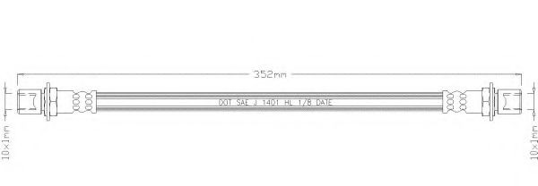 Тормозной шланг REMKAFLEX 3120