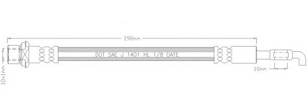 Тормозной шланг REMKAFLEX 3150