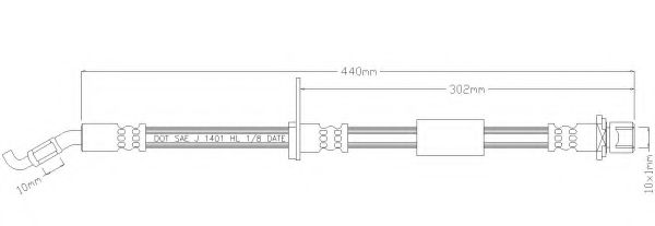 Тормозной шланг REMKAFLEX 3342