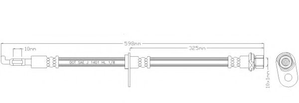 Тормозной шланг REMKAFLEX 3413