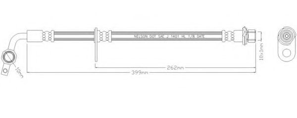 Тормозной шланг REMKAFLEX 3439