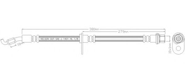 Тормозной шланг REMKAFLEX 3467