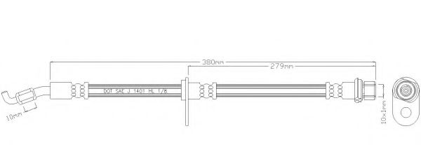 Тормозной шланг REMKAFLEX 3468
