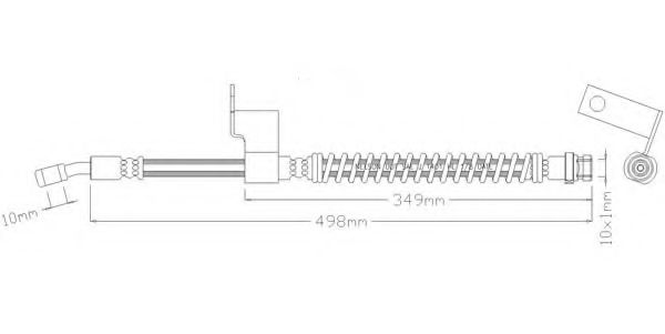 Тормозной шланг REMKAFLEX 3757