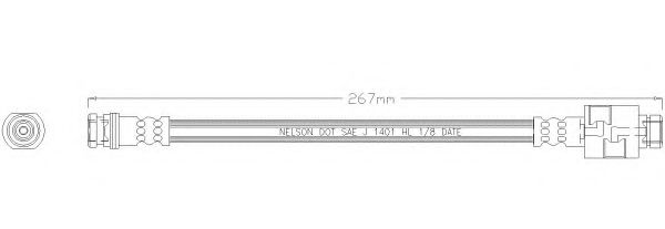 Тормозной шланг REMKAFLEX 4540