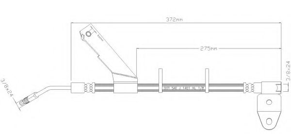 Тормозной шланг REMKAFLEX 4944