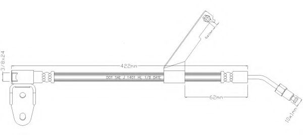 Тормозной шланг REMKAFLEX 5017