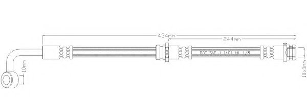Тормозной шланг REMKAFLEX 5158