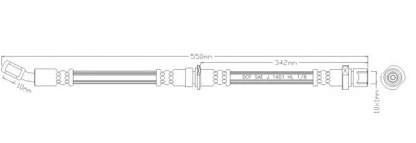 Тормозной шланг REMKAFLEX 5428