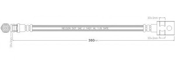 Тормозной шланг REMKAFLEX 5543