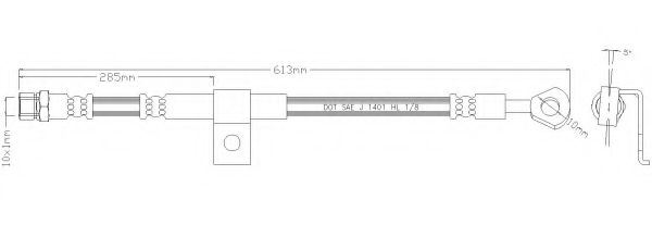 Тормозной шланг REMKAFLEX 5795
