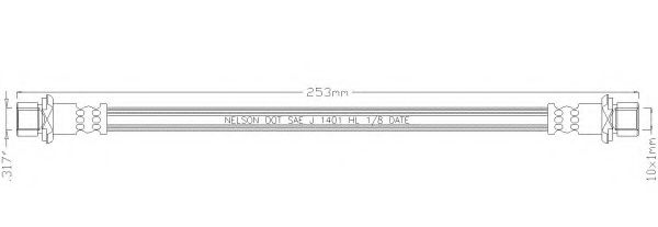 Тормозной шланг REMKAFLEX 5991
