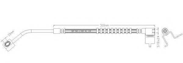 Тормозной шланг REMKAFLEX 6081