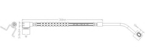 Тормозной шланг REMKAFLEX 6082