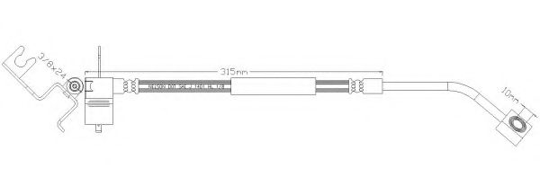 Тормозной шланг REMKAFLEX 6462