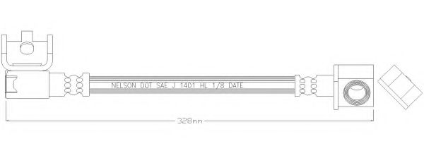 Тормозной шланг REMKAFLEX 6538