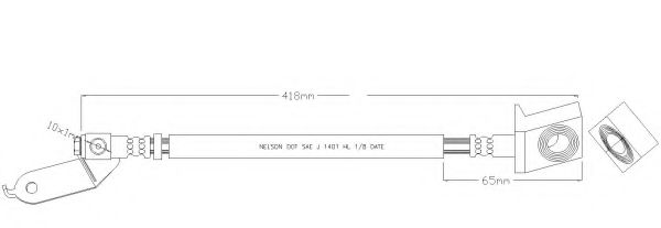 Тормозной шланг REMKAFLEX 6790