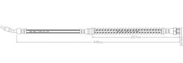 Тормозной шланг REMKAFLEX 6835