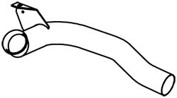 Труба выхлопного газа DINEX 22158