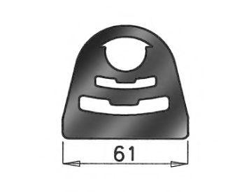 Кронштейн, система выпуска ОГ DINEX 50985