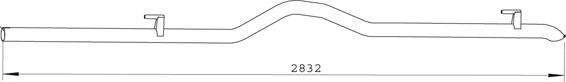 Труба выхлопного газа DINEX 74526
