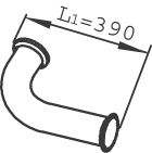 Труба выхлопного газа DINEX 22241