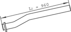 Труба выхлопного газа DINEX 47299