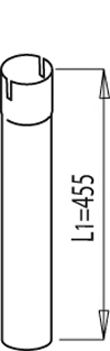 Труба выхлопного газа DINEX 68695