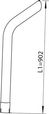 Труба выхлопного газа DINEX 64748