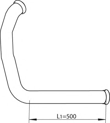 Труба выхлопного газа DINEX 81209