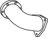 Труба выхлопного газа DINEX 21209