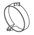 Кронштейн, система выпуска ОГ DINEX 80872