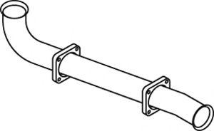 Труба выхлопного газа DINEX 44120