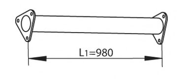 Труба выхлопного газа DINEX 81106
