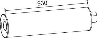 Средний / конечный глушитель ОГ DINEX 64400
