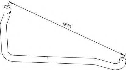 Труба выхлопного газа DINEX 64516