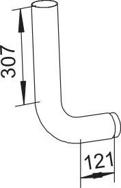 Труба выхлопного газа DINEX 64735
