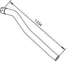 Труба выхлопного газа DINEX 64771