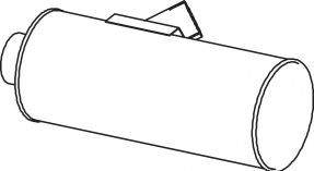 Средний / конечный глушитель ОГ DINEX 67309