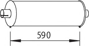 Средний / конечный глушитель ОГ IMASAF 3232