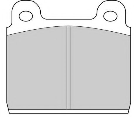 Комплект тормозных колодок, дисковый тормоз NECTO FD497V