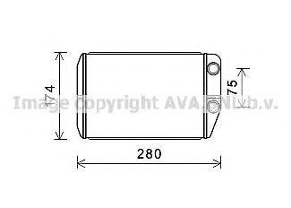 Теплообменник, отопление салона AVA QUALITY COOLING FT6410