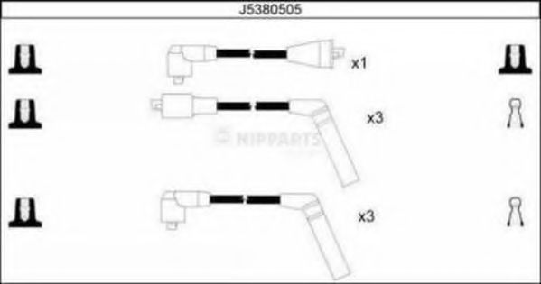 Комплект проводов зажигания NIPPARTS J5380505