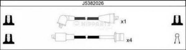 Комплект проводов зажигания NIPPARTS J5382026