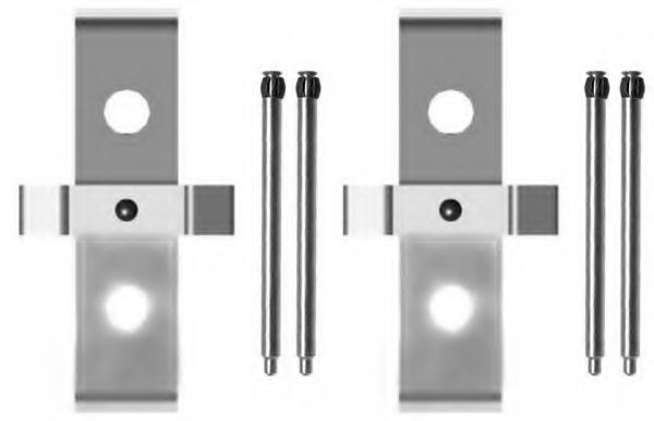 Комплектующие, колодки дискового тормоза MGA A253